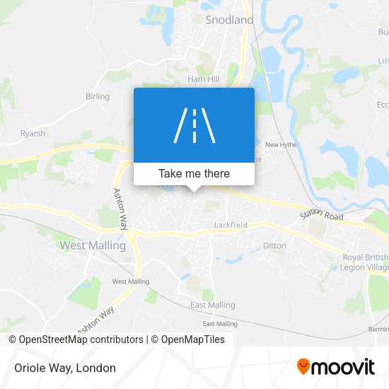 Oriole Way map