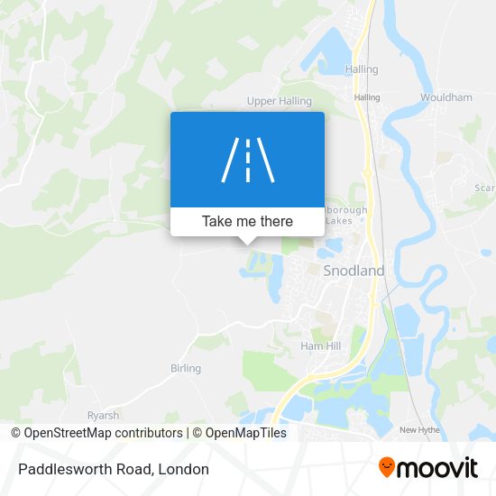 Paddlesworth Road map