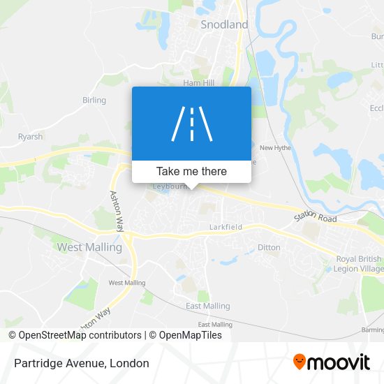 Partridge Avenue map