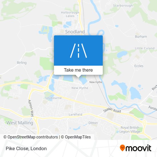 Pike Close map