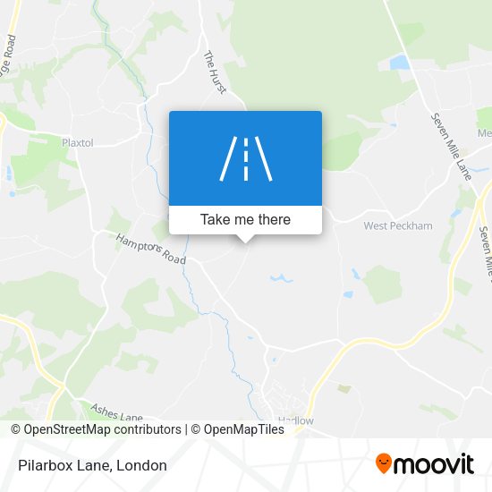 Pilarbox Lane map