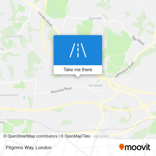 Pilgrims Way map