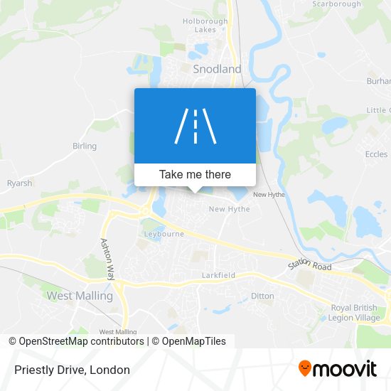 Priestly Drive map