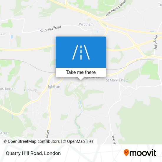 Quarry Hill Road map