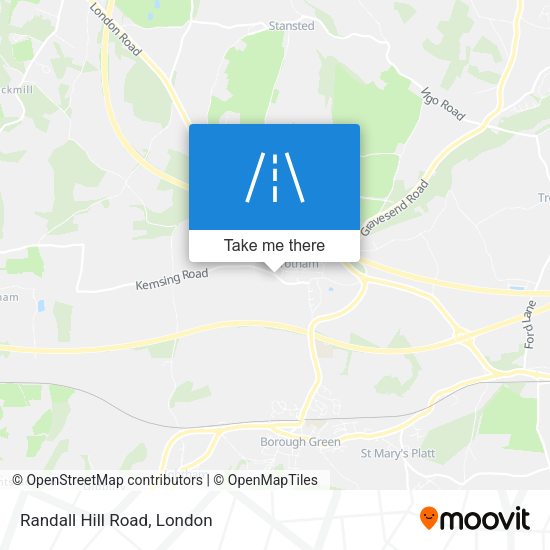 Randall Hill Road map