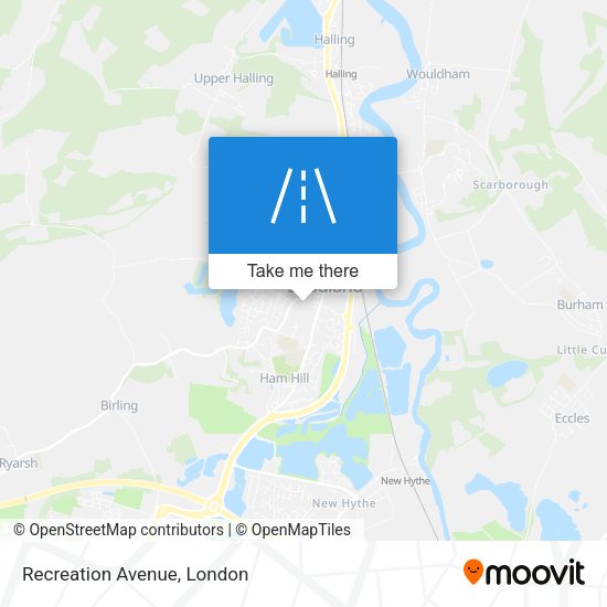 Recreation Avenue map
