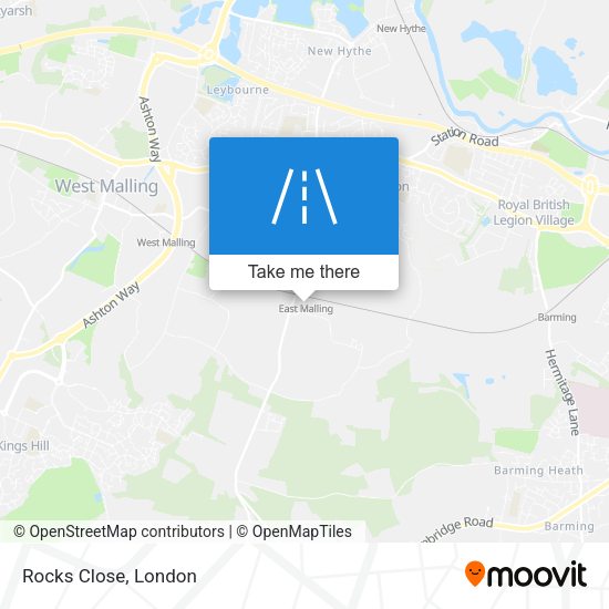 Rocks Close map