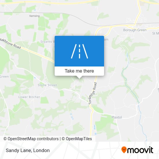 Sandy Lane map