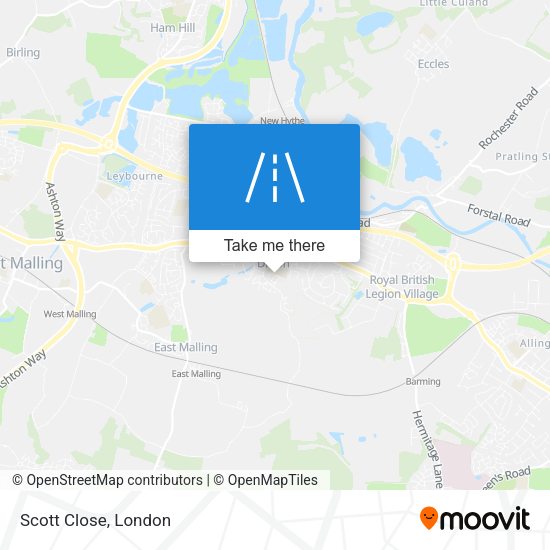 Scott Close map