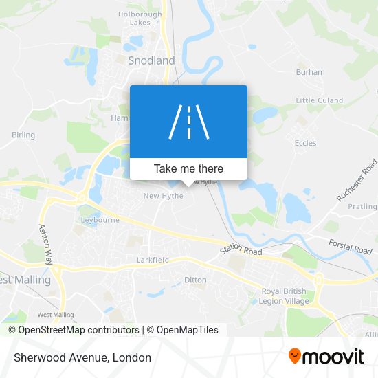 Sherwood Avenue map
