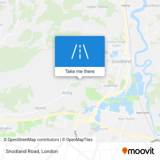 Snodland Road map