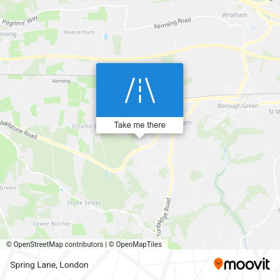 Spring Lane map