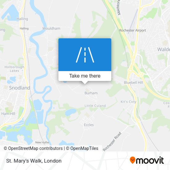 St. Mary's Walk map