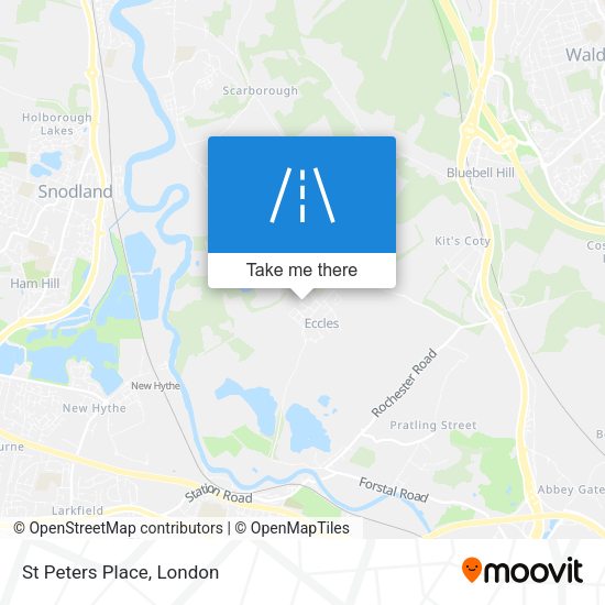 St Peters Place map