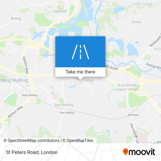 St Peters Road map