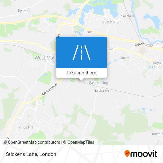 Stickens Lane map