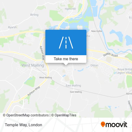 Temple Way map