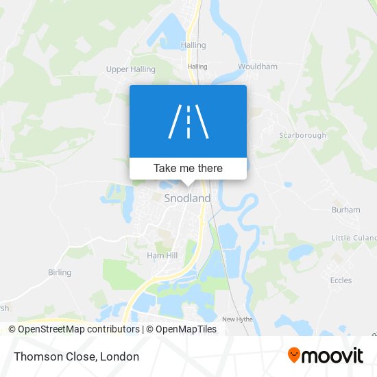 Thomson Close map