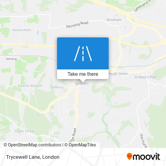 Trycewell Lane map