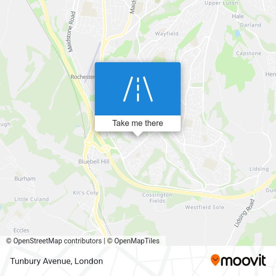 Tunbury Avenue map