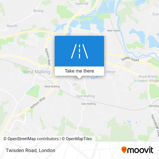 Twisden Road map
