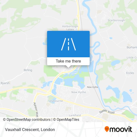 Vauxhall Crescent map