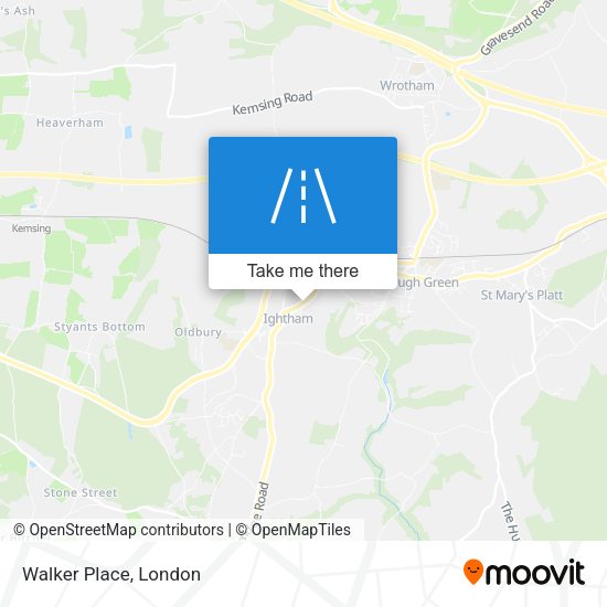 Walker Place map