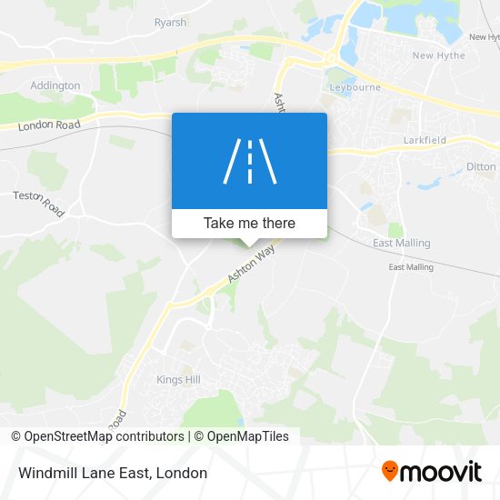 Windmill Lane East map