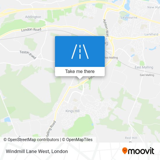 Windmill Lane West map