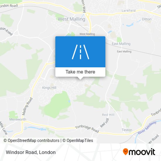 Windsor Road map