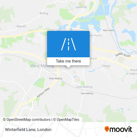 Winterfield Lane map
