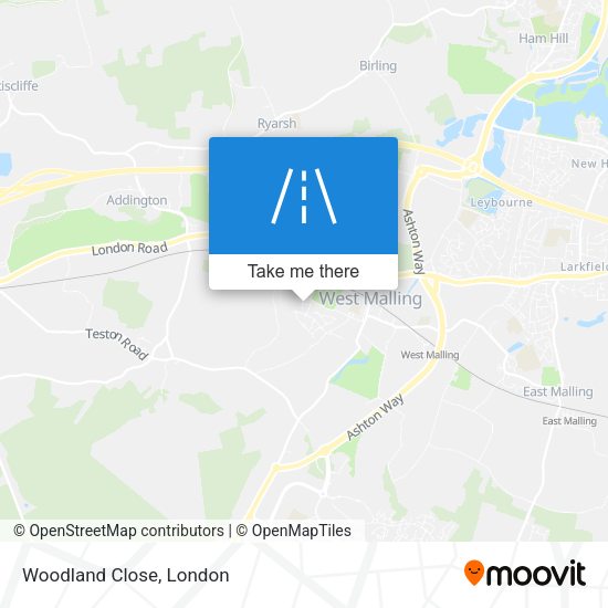 Woodland Close map