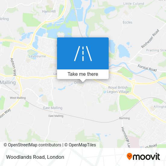 Woodlands Road map