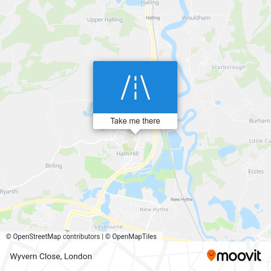 Wyvern Close map