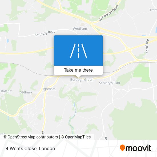 4 Wents Close map