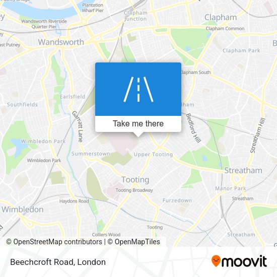 Beechcroft Road map