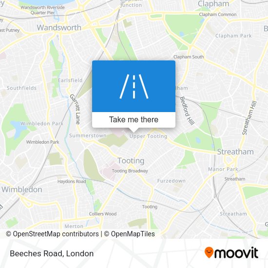 Beeches Road map