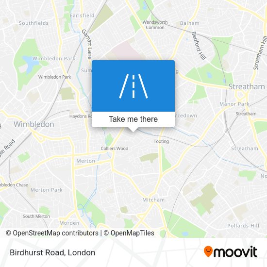 Birdhurst Road map