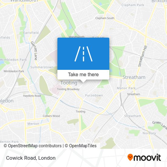 Cowick Road map