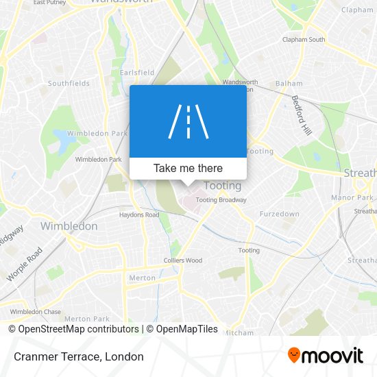 Cranmer Terrace map