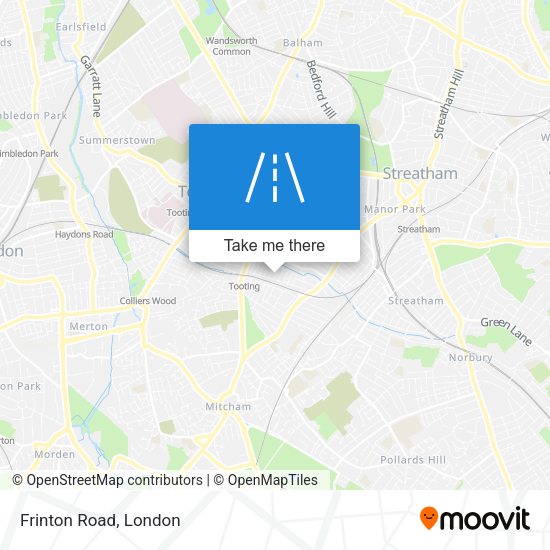 Frinton Road map