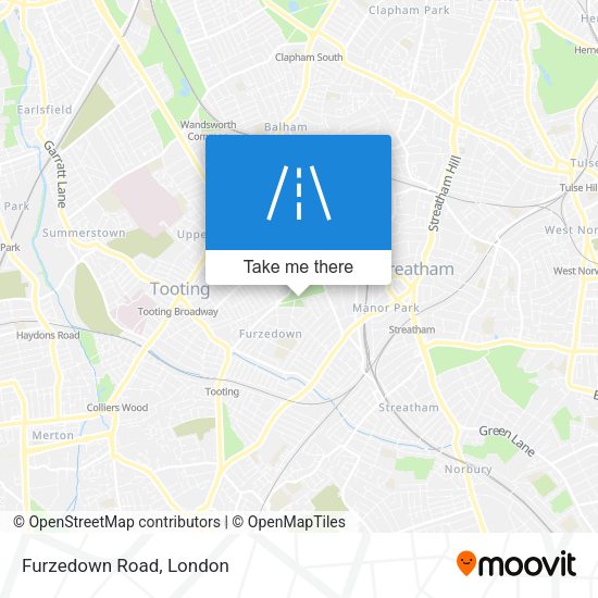 Furzedown Road map