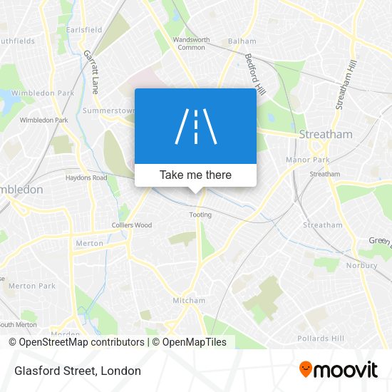 Glasford Street map