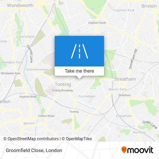 Groomfield Close map