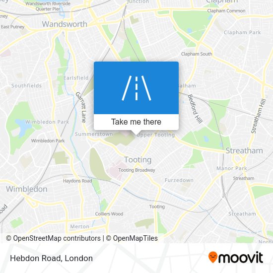 Hebdon Road map