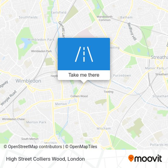 High Street Colliers Wood map