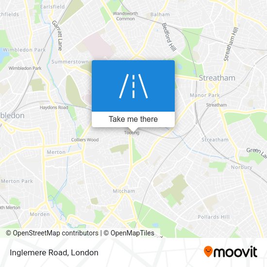 Inglemere Road map