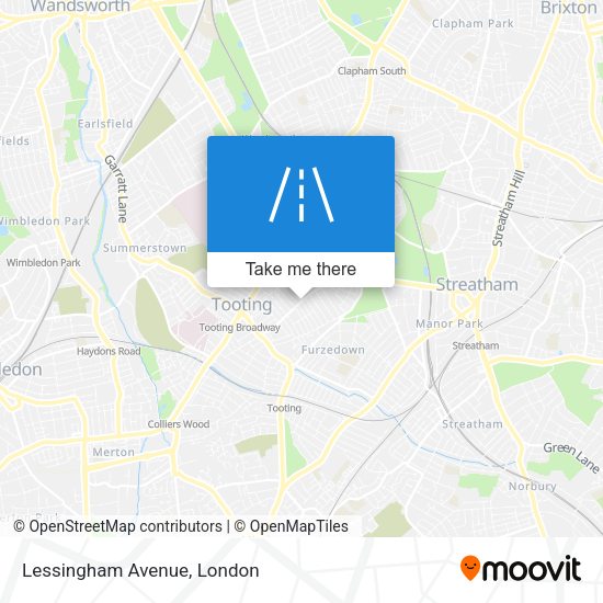 Lessingham Avenue map
