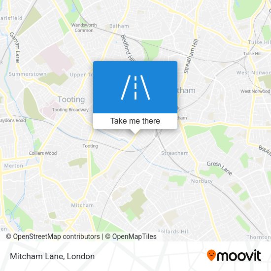 Mitcham Lane map