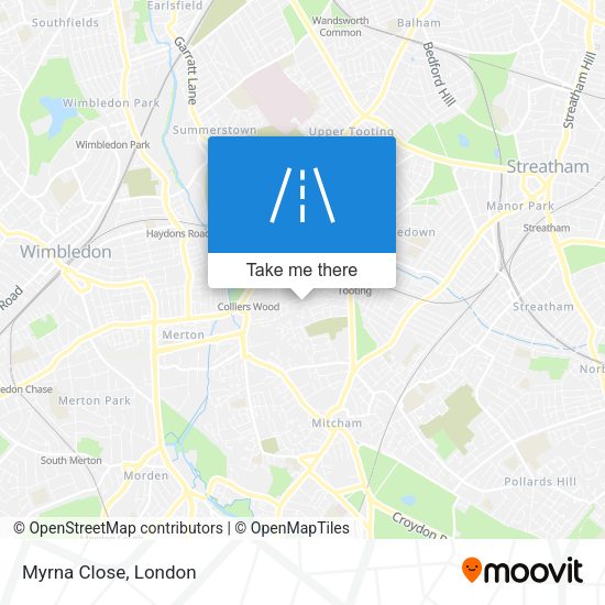 Myrna Close map